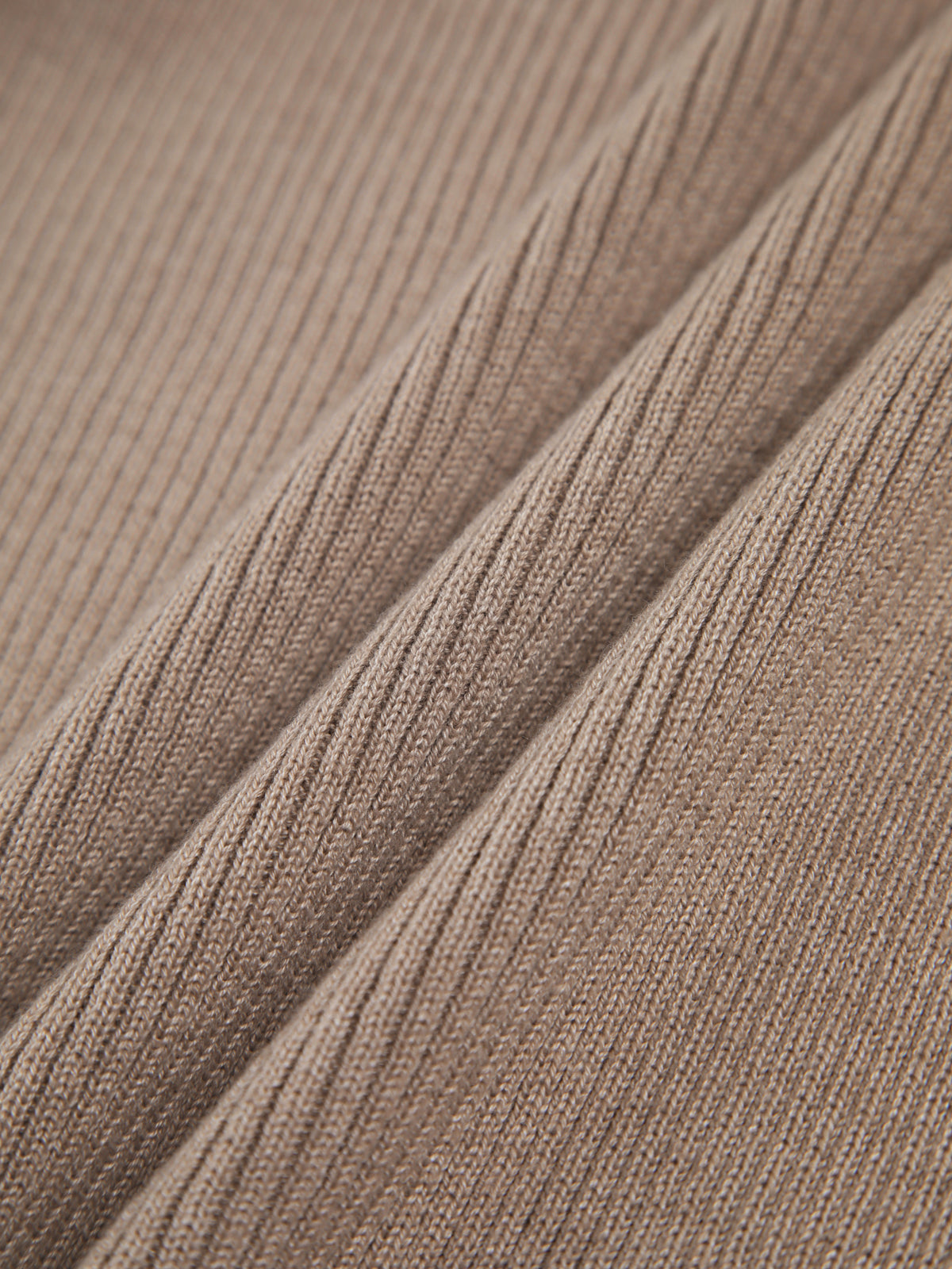 Kestane Halter Kaburga Örgü Üst