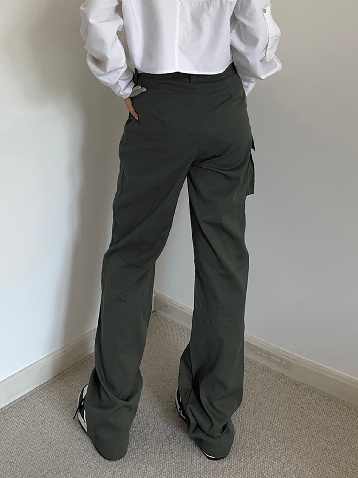 Günlük Çift Cepli Kargo Paraşüt Pantolonu