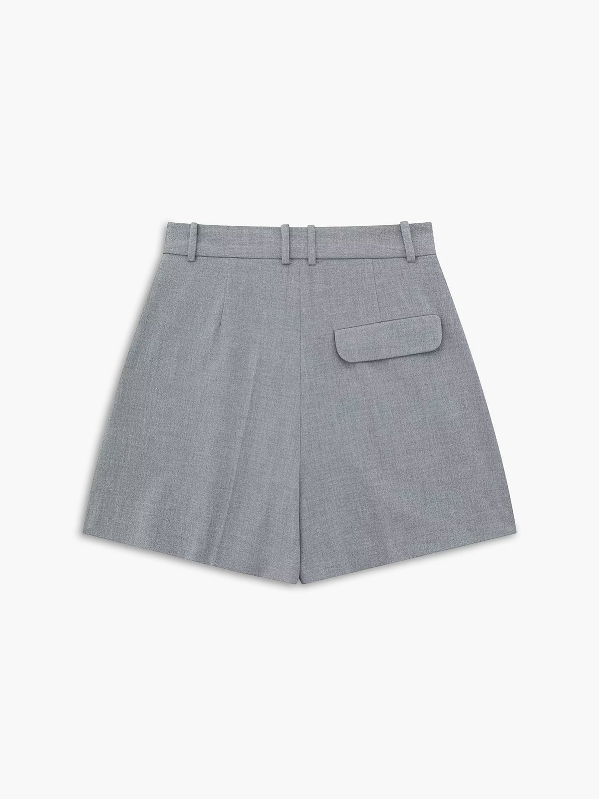 V Yakalı Dokuma Kumaş Günlük Şort Takımı