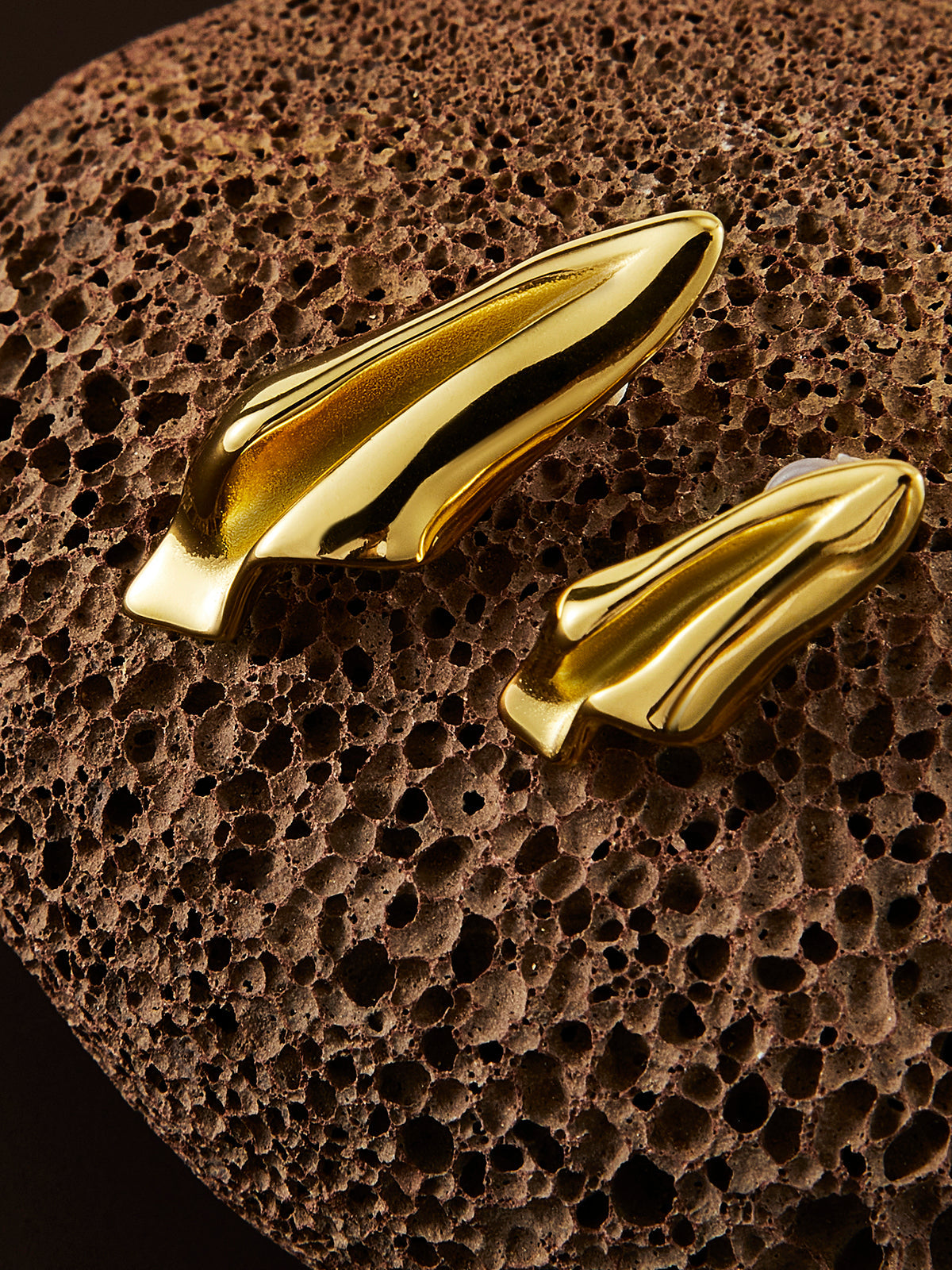 Asimetrik Kağıt Uçak Pileli Küpeler