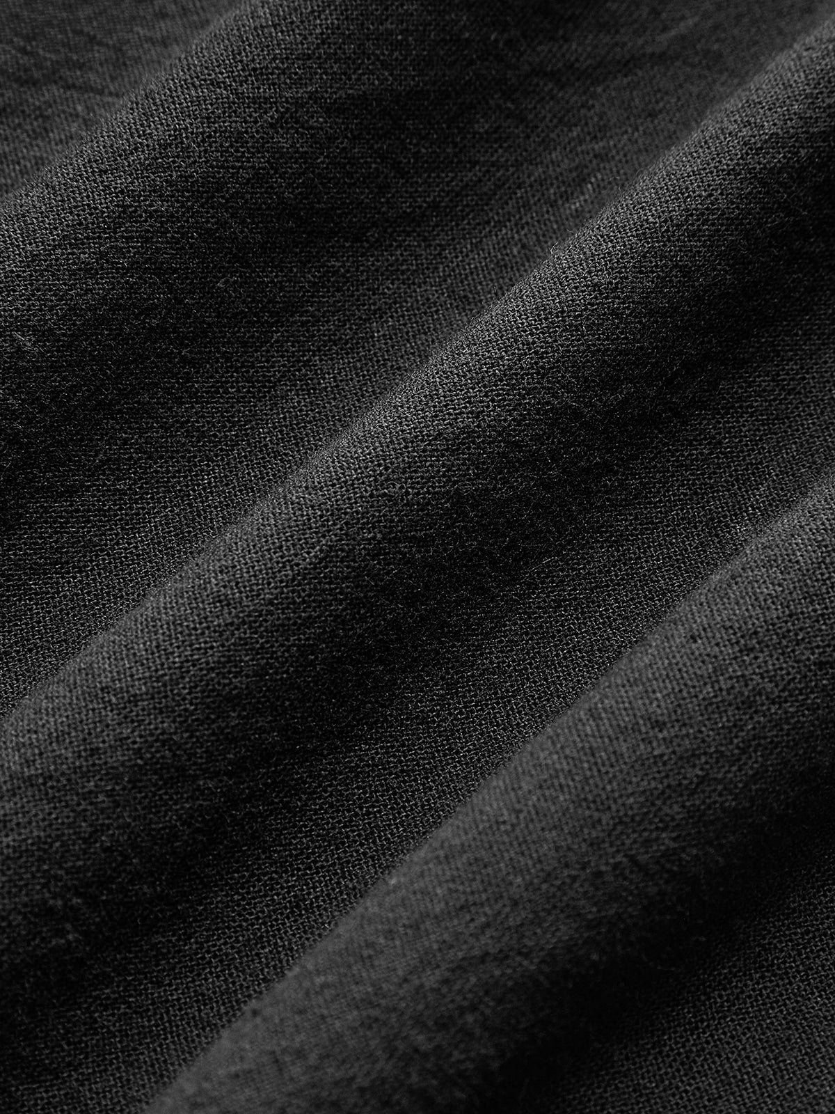 Pamuk ve Keten Kontrast Kesim Kısa Elbise