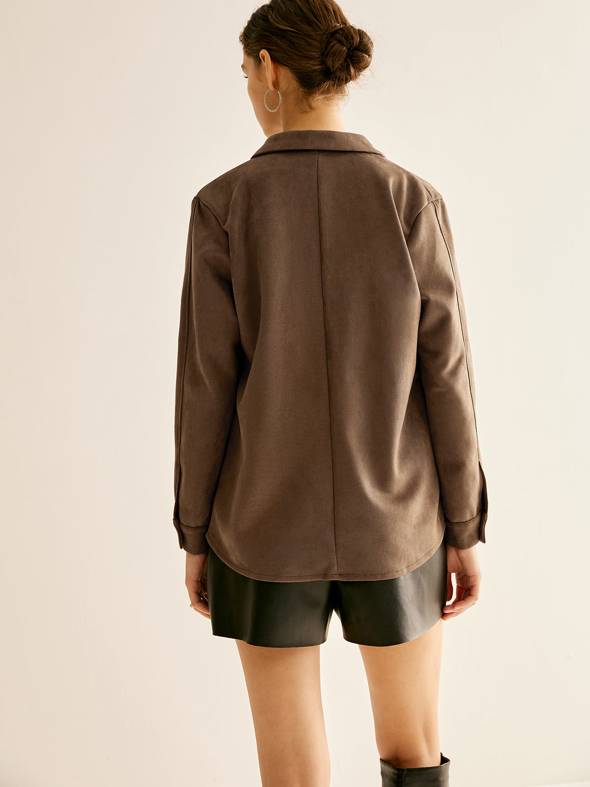 Cepli Süet Polo Tişört