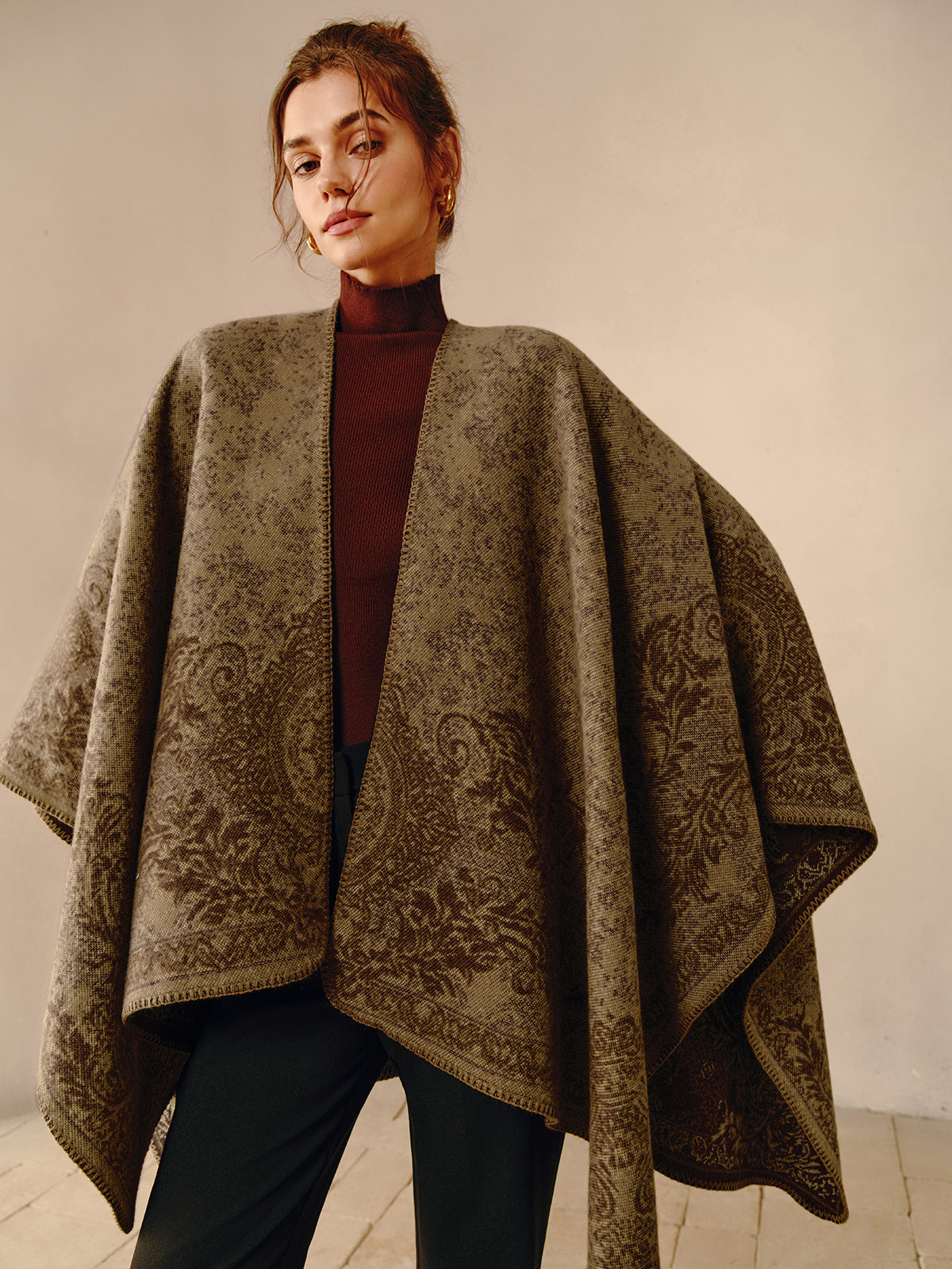 Bohem Çift Taraflı Eşarp