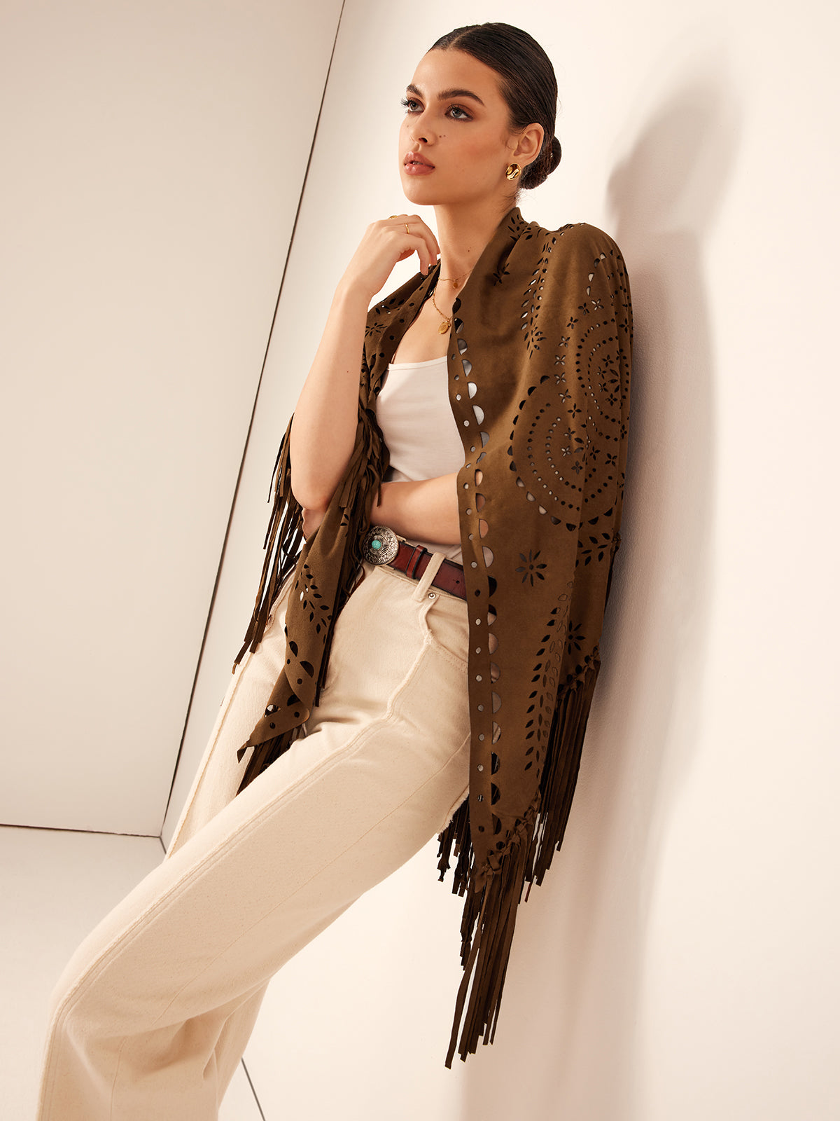 Boheme Hollow Püskül Şal