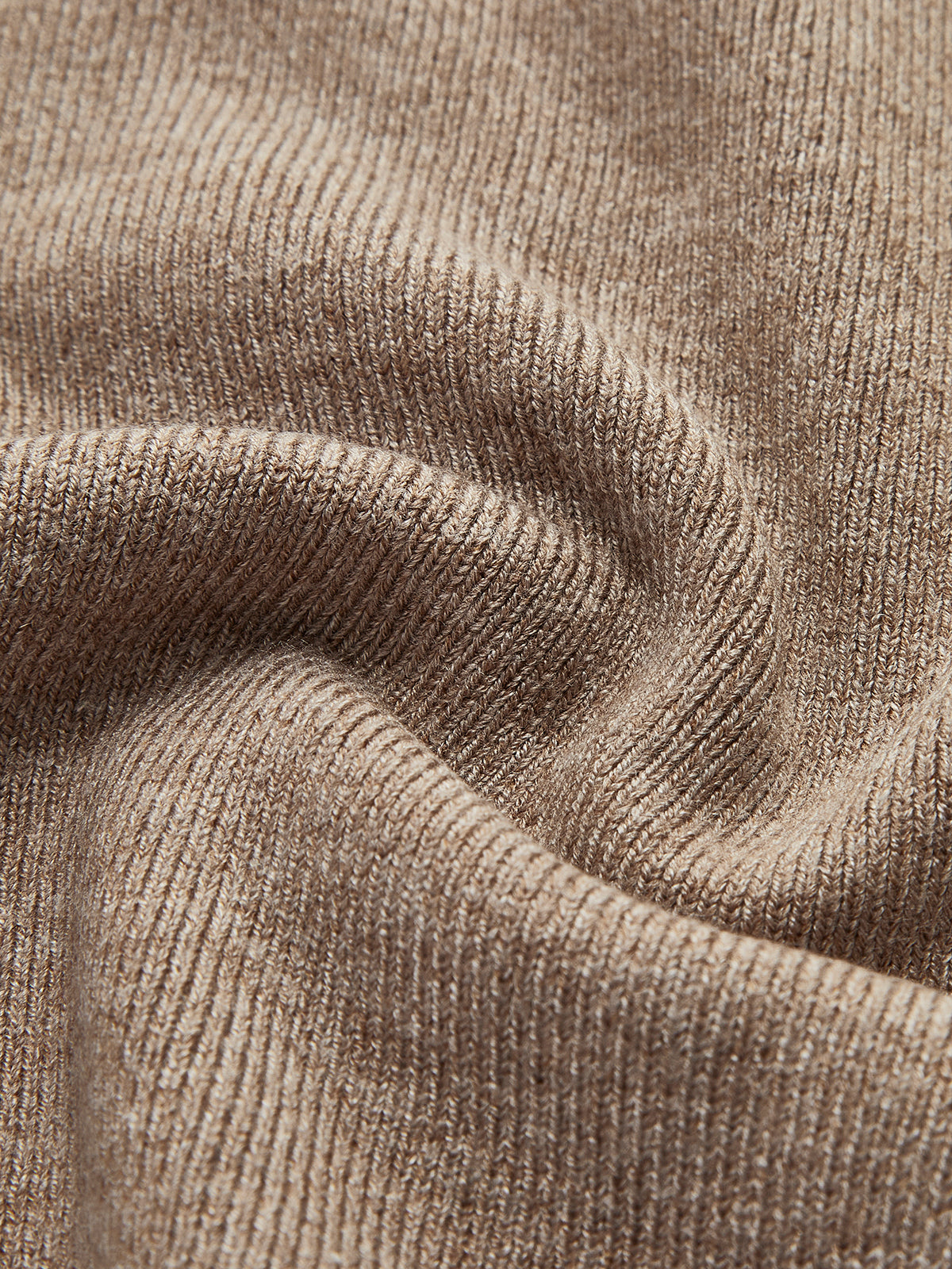 Asimetrik Patchwork Uzun Kollu Dik Yaka Örgü Üst