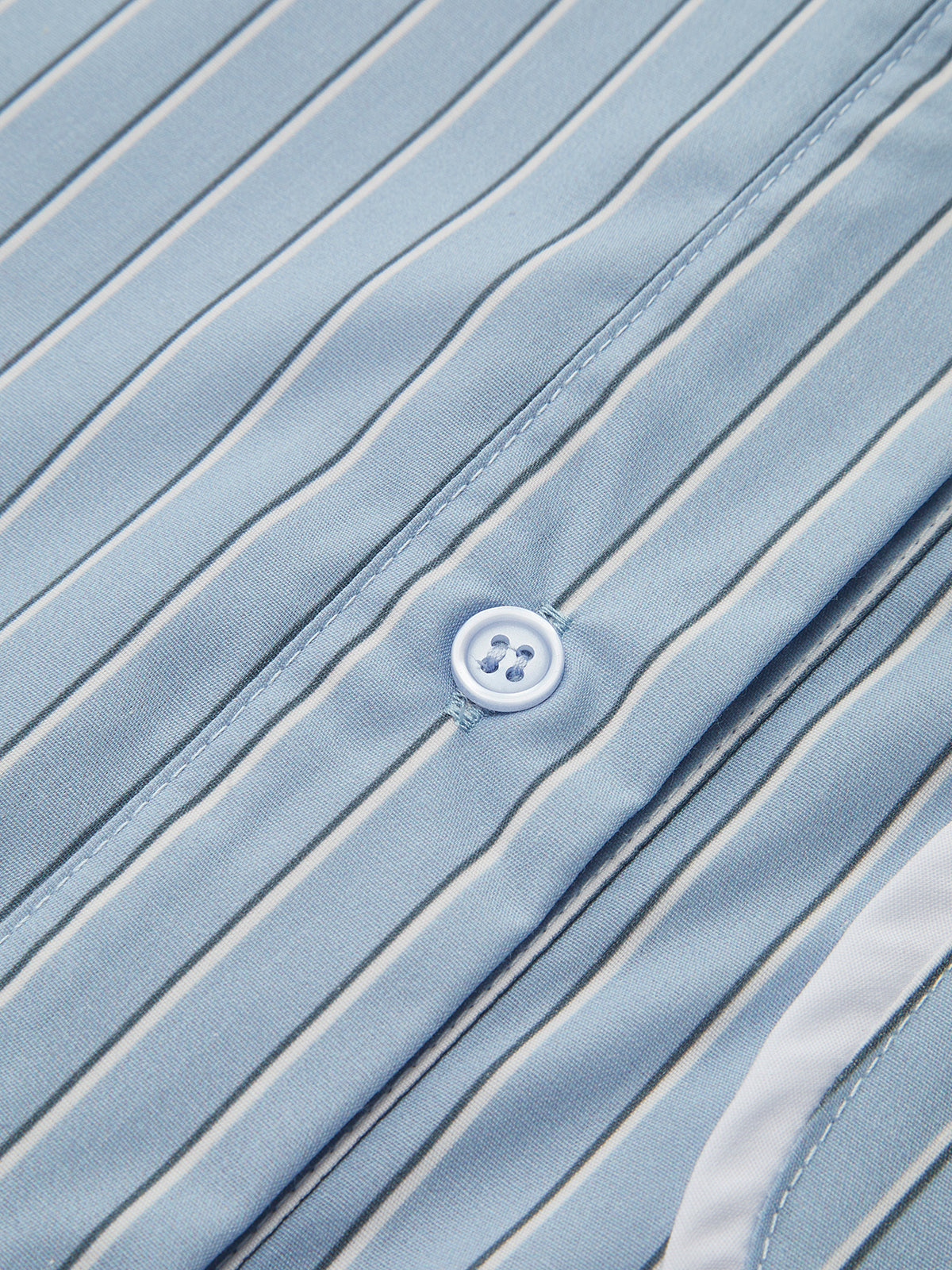 Kontrast Manşetli Çizgili Polo Tişört