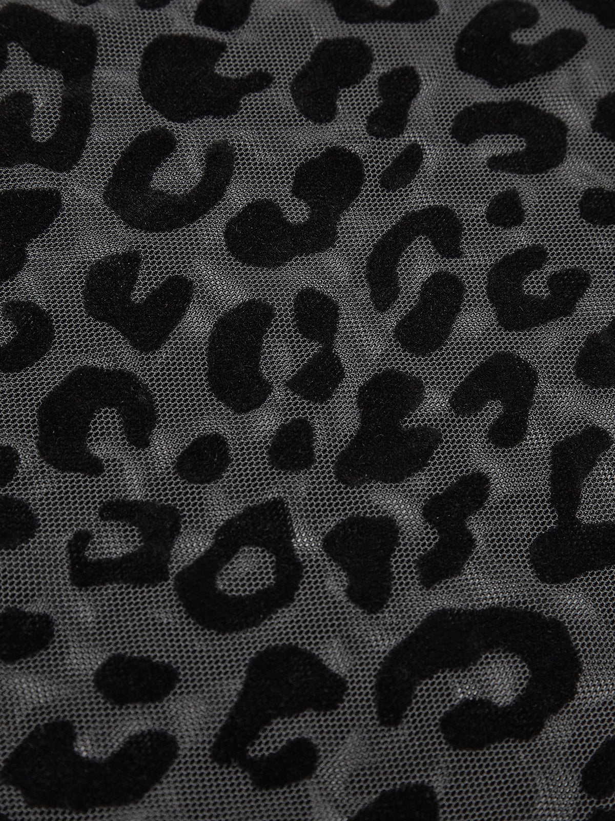 Leopar Baskılı Şeffaf Tişört