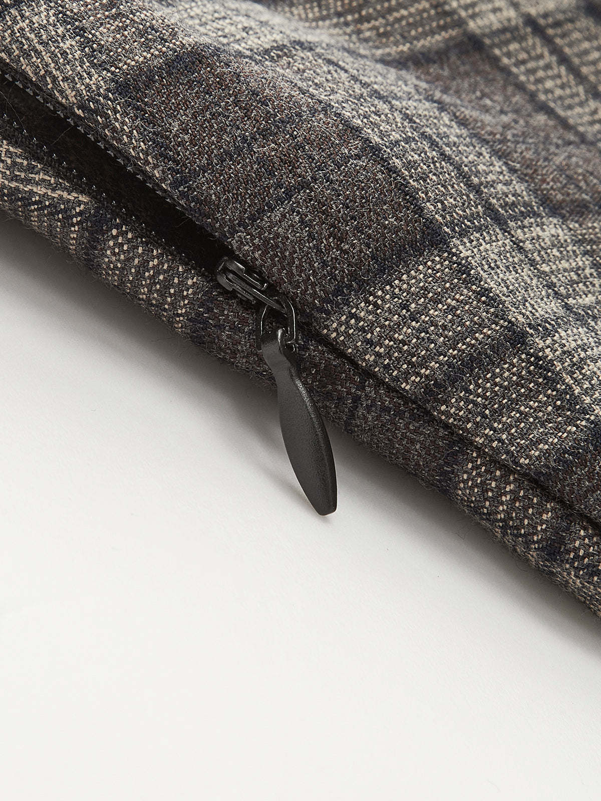 Kemerli Orta Bel Kareli Pileli Etek