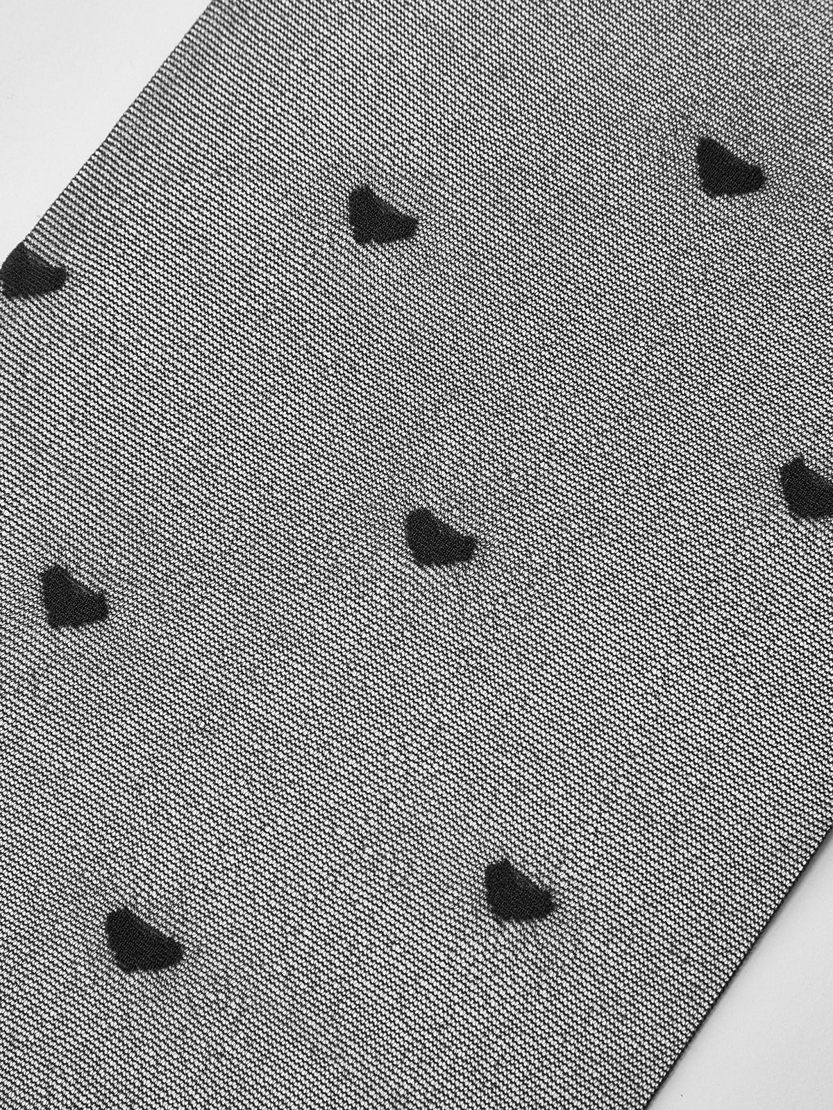 Kalp Desenli Şeffaf Tayt