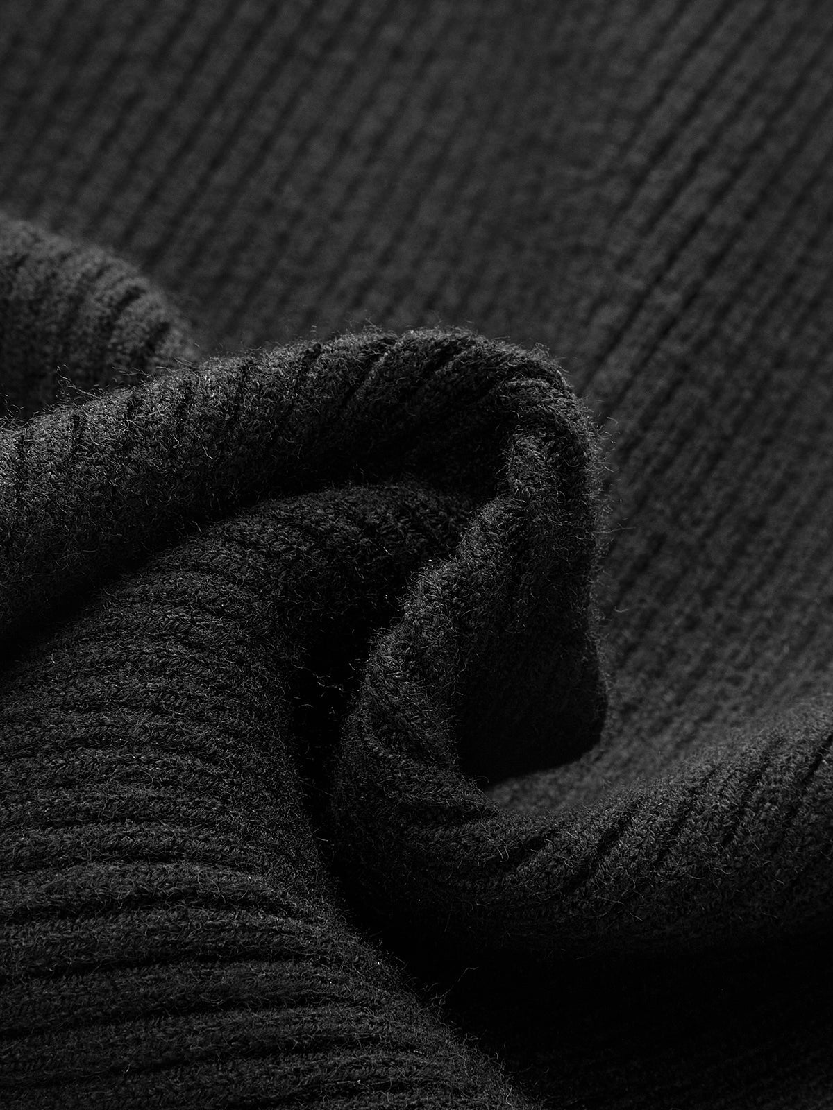 Geometrik Düğmeli Ribana Örgü Üst