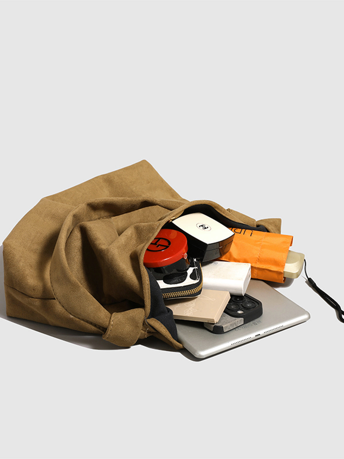 Düğümlü Süet Hobo Çanta