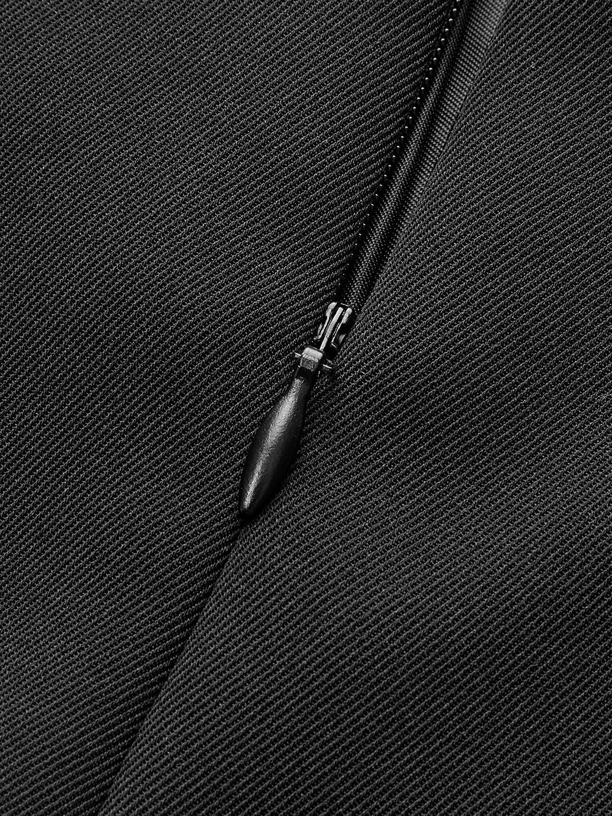 Metal Detaylı Asimetrik Pileli Etek