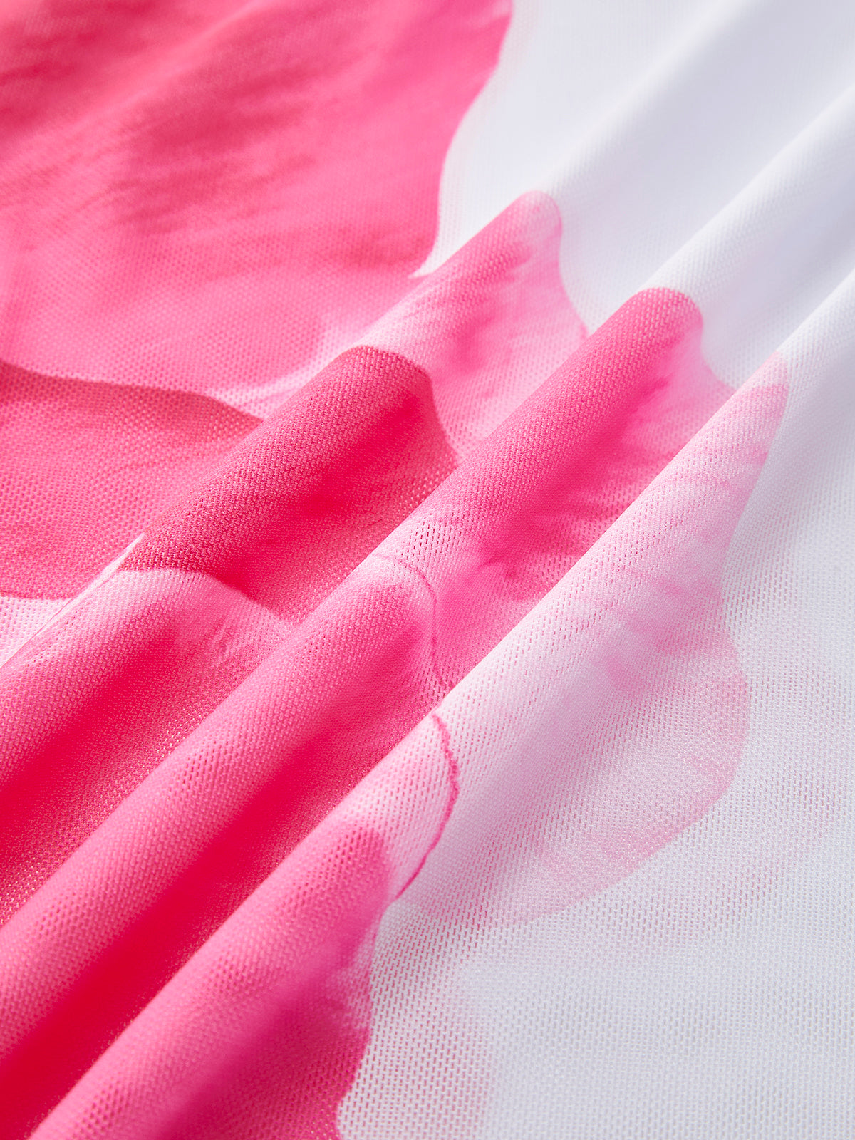 Yarı Şeffaf Etekli Çiçekli Bikini Takımı