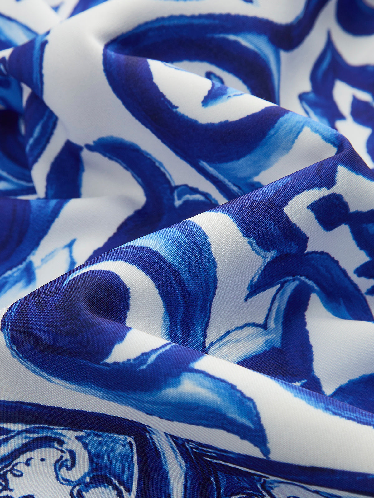 Boho Desenli Saten Etek