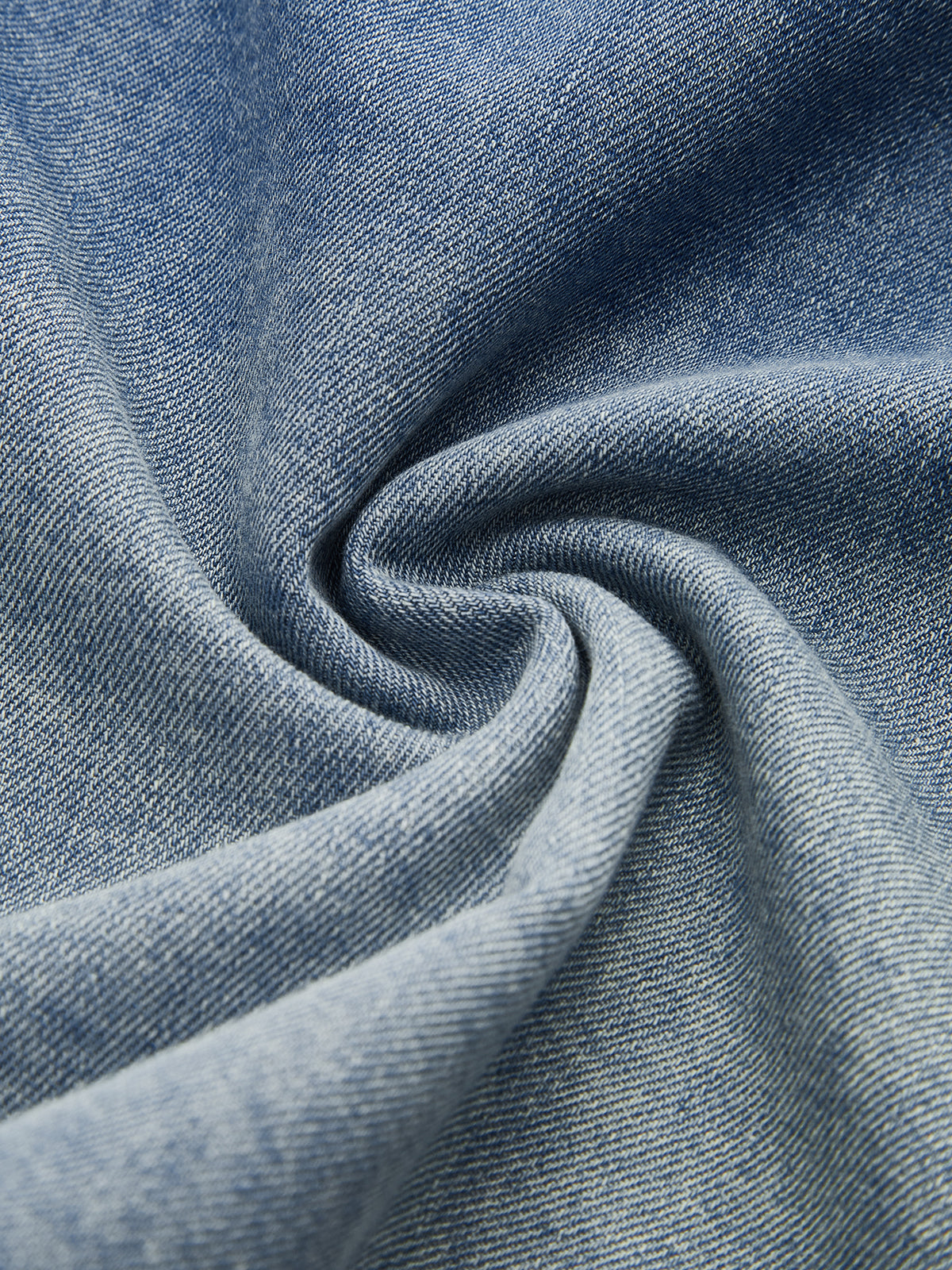 Asimetrik Yaka Kot Kısa Gömlek