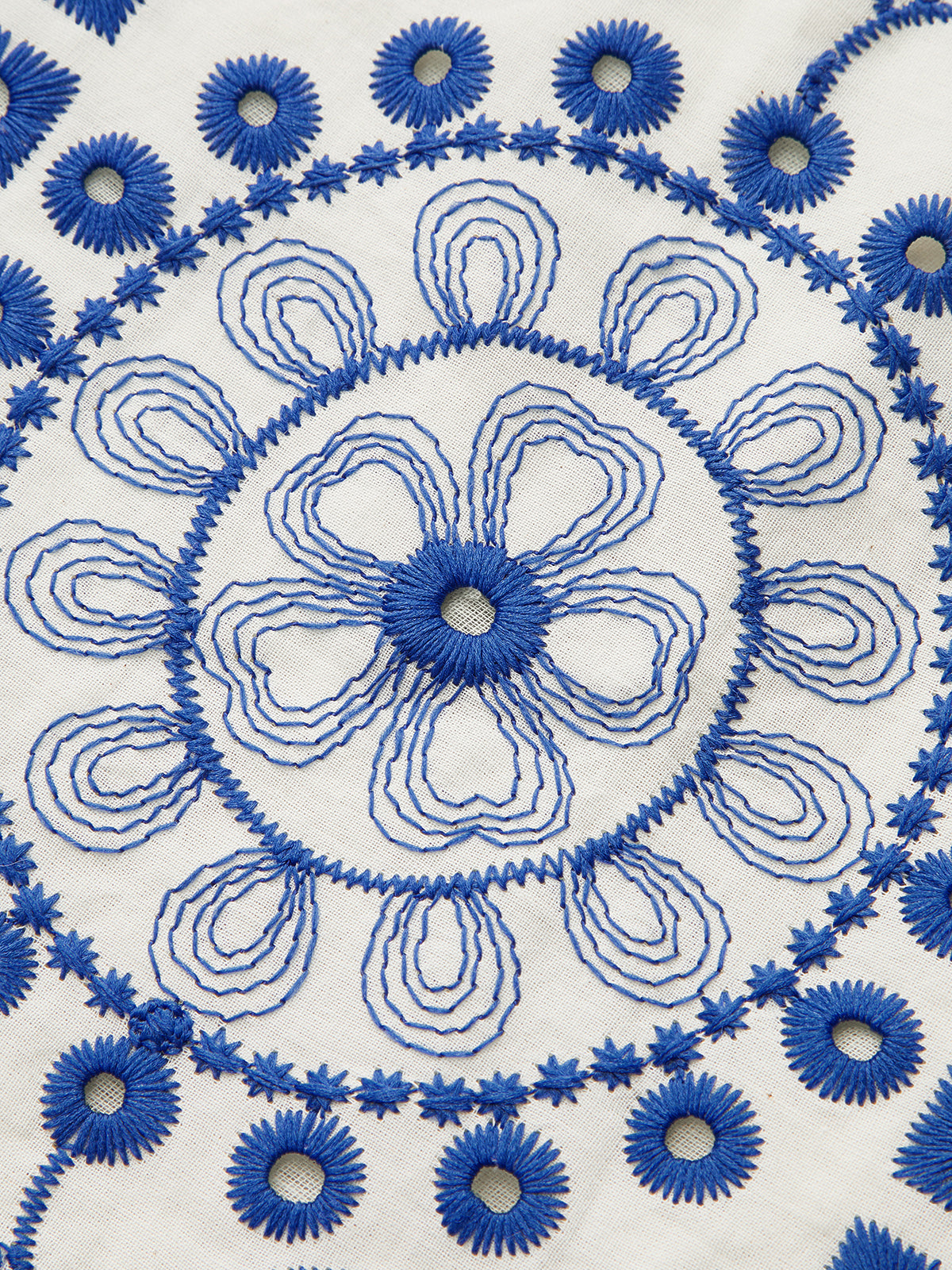 Pamuklu Nakışlı Taraklı Etek Ucu Lastikli Bel Etek