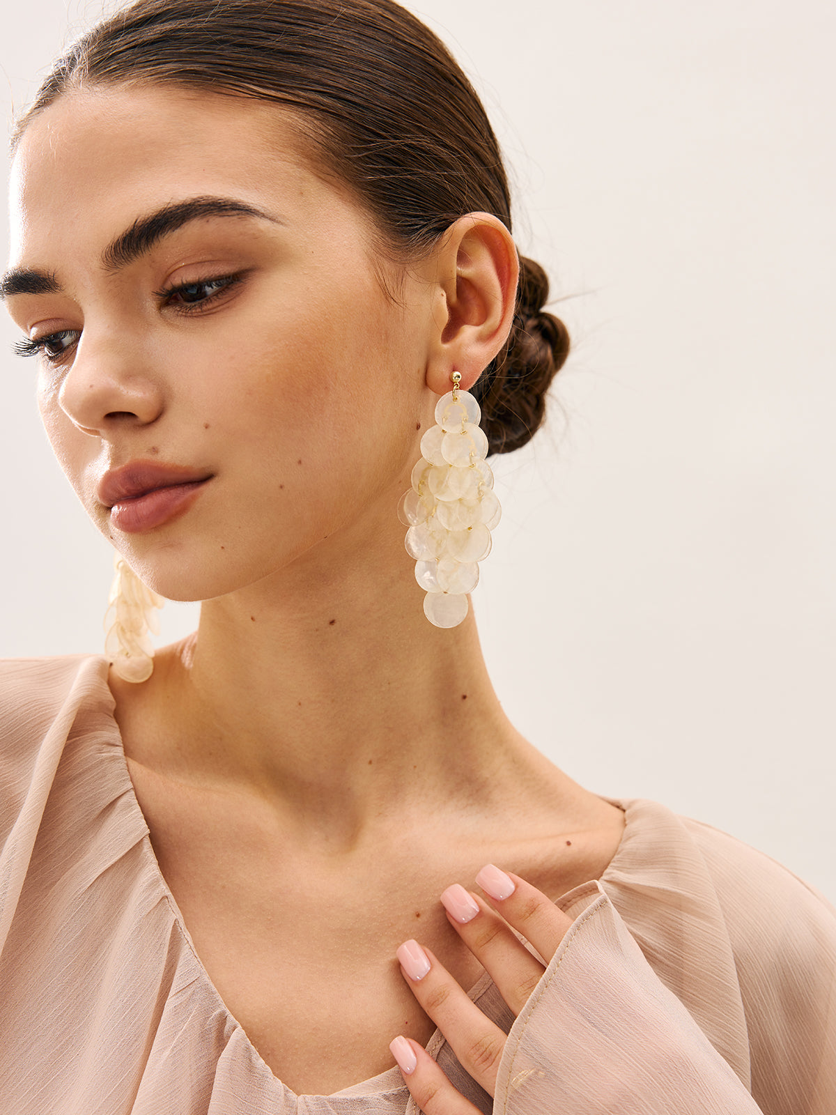 Deniz Kabuğu Avize Küpeler