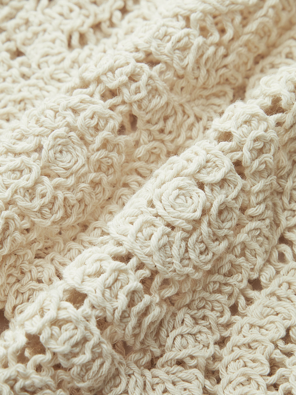 Tığ İşi Düğmeli Yelek