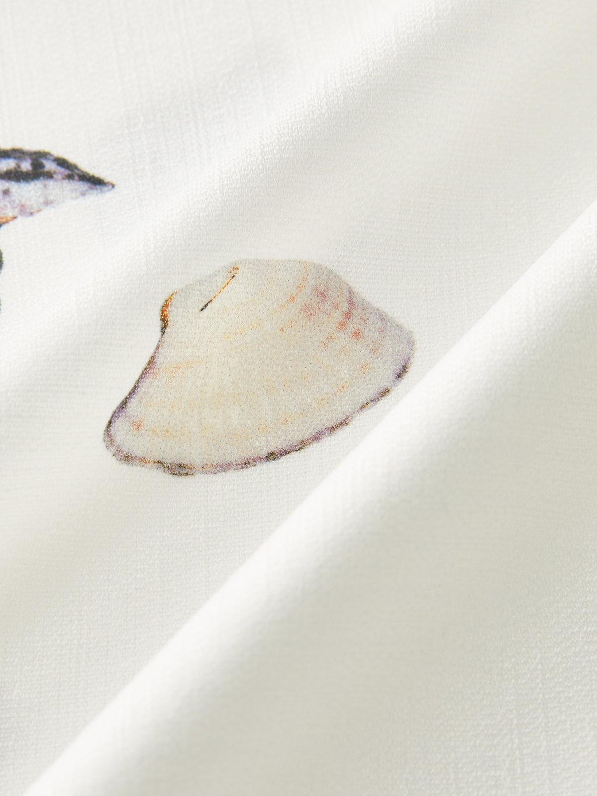 Kemerli Deniz Kabuğu Desenli Şort Takımı