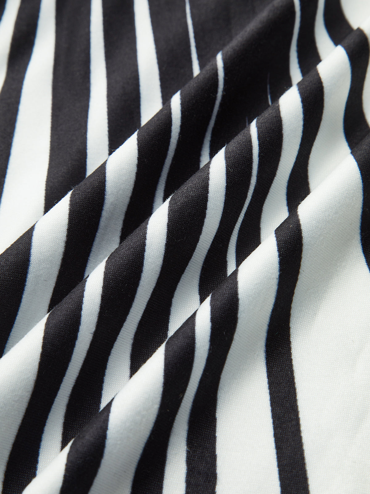 Asimetrik Tek Omuzlu Çizgili Üst