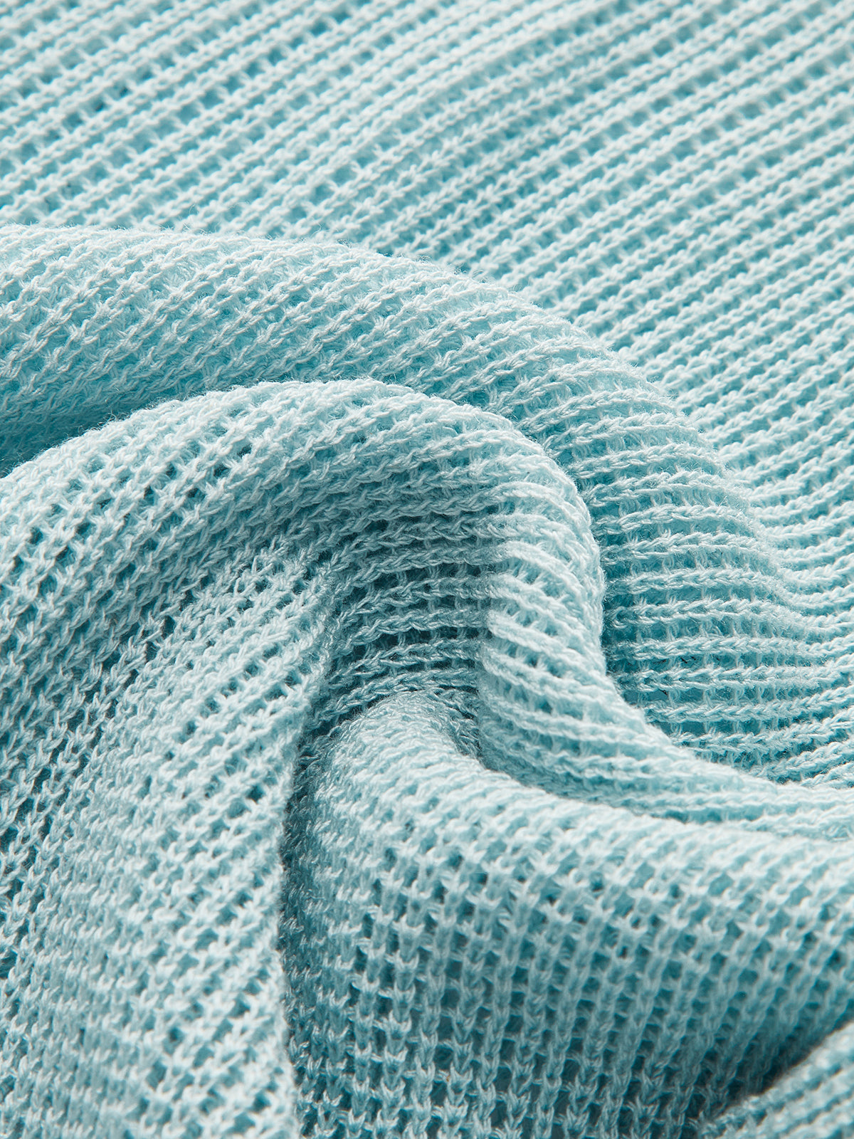 Sırt Bağlama Detaylı Waffle Örgü Üst