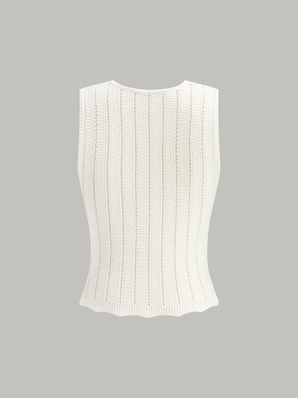 Çiçek Desenli Kolsuz Kazak Yelek