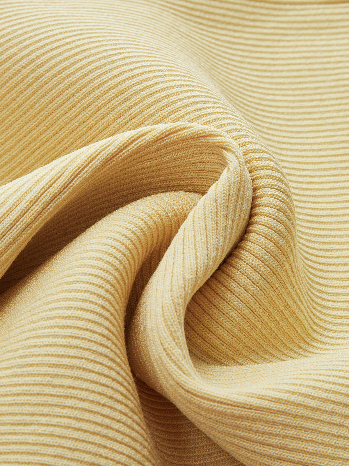 Kabartmalı Örgü Kare Yaka Kısa Üst