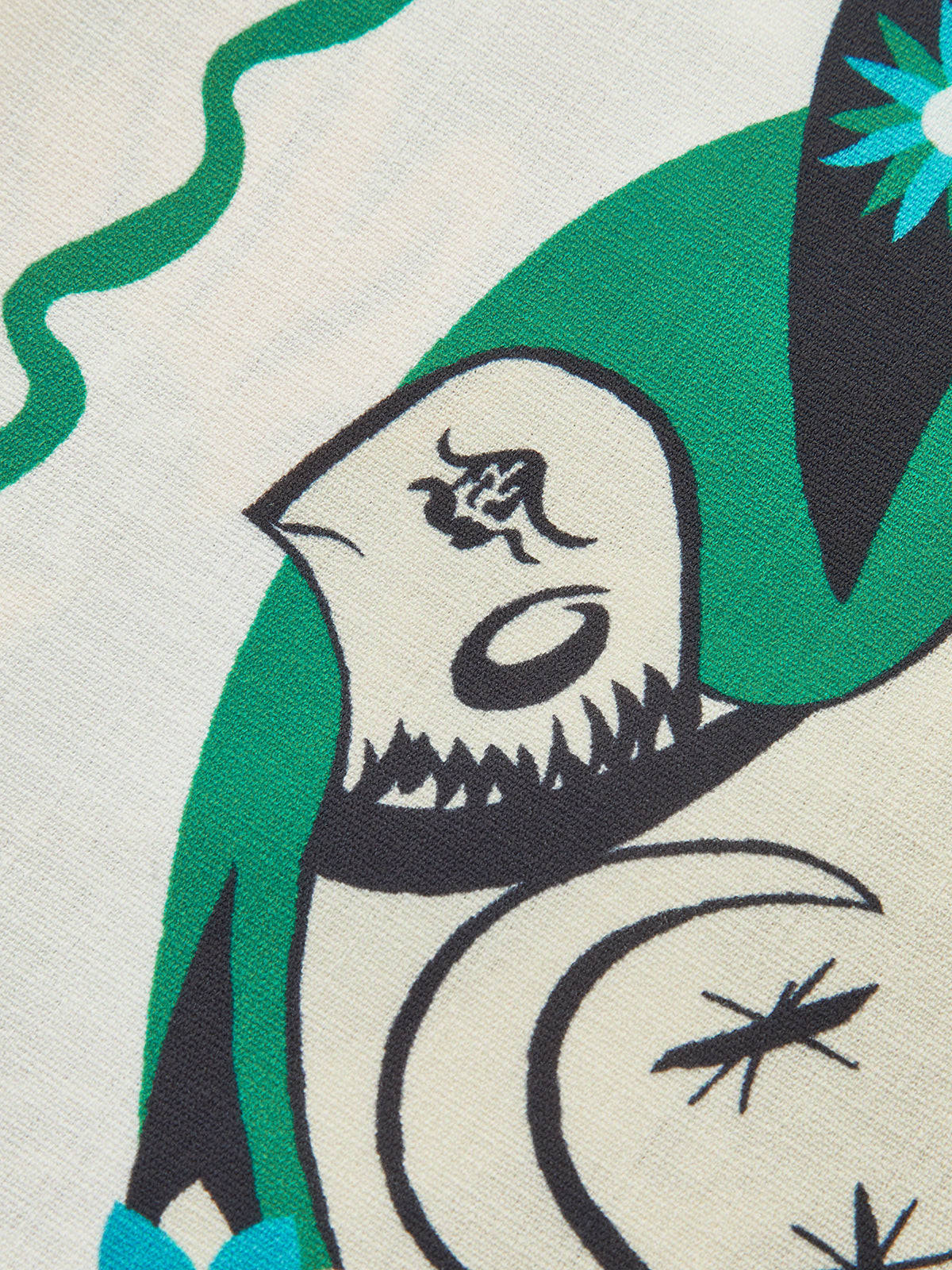 Grafik Baskılı Crop Top ve Geniş Paça Pantolon Takımı