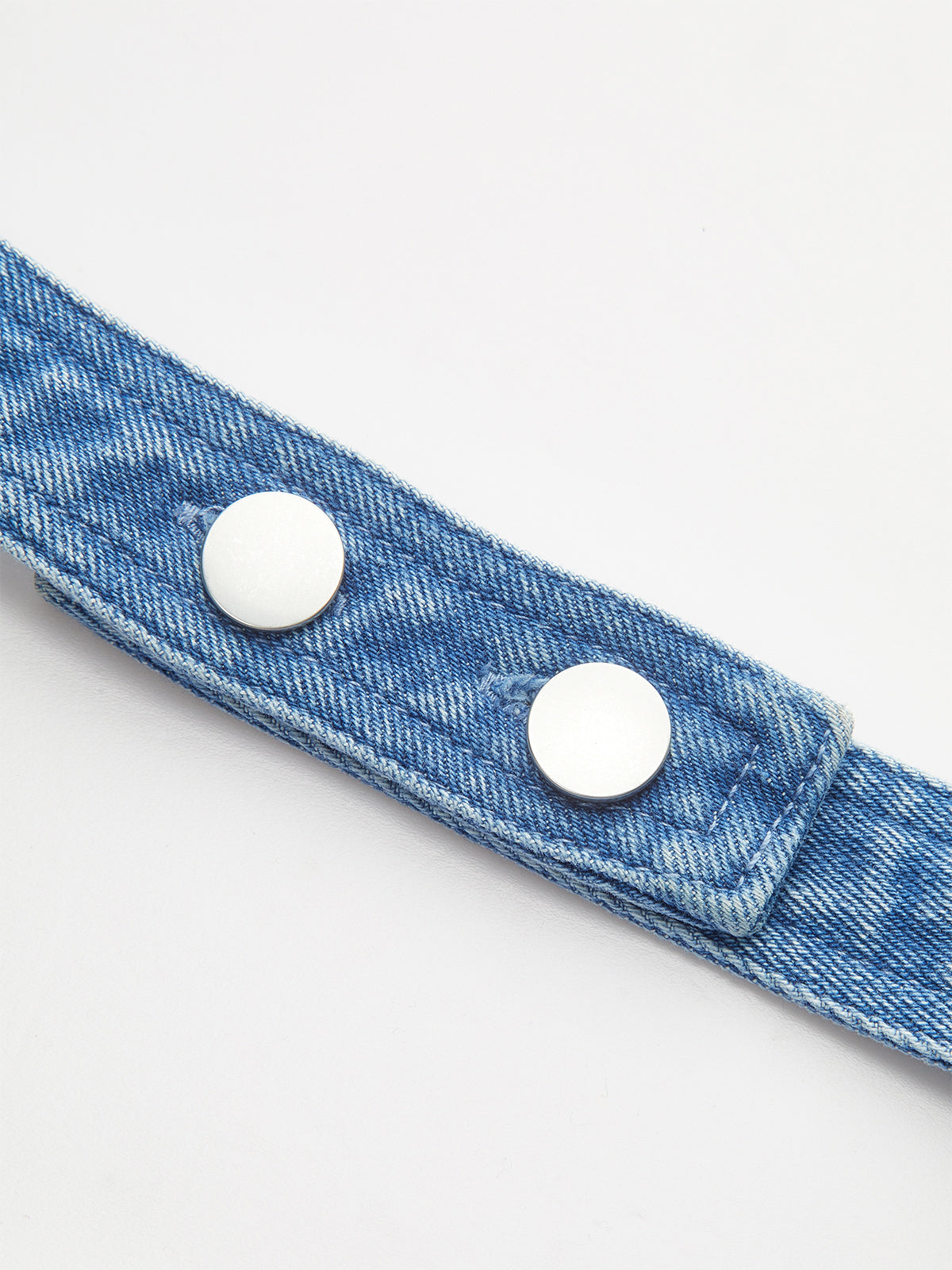 Yarı Şeffaf Askılı Kesim Kot Elbise