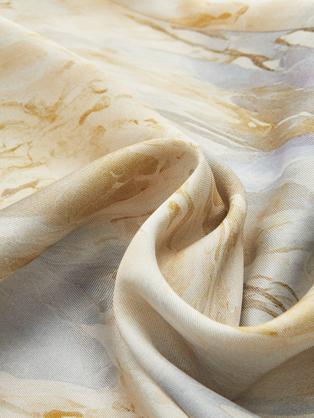 Yarı Şeffaf Mermer Desenli Düz Paça Pantolon