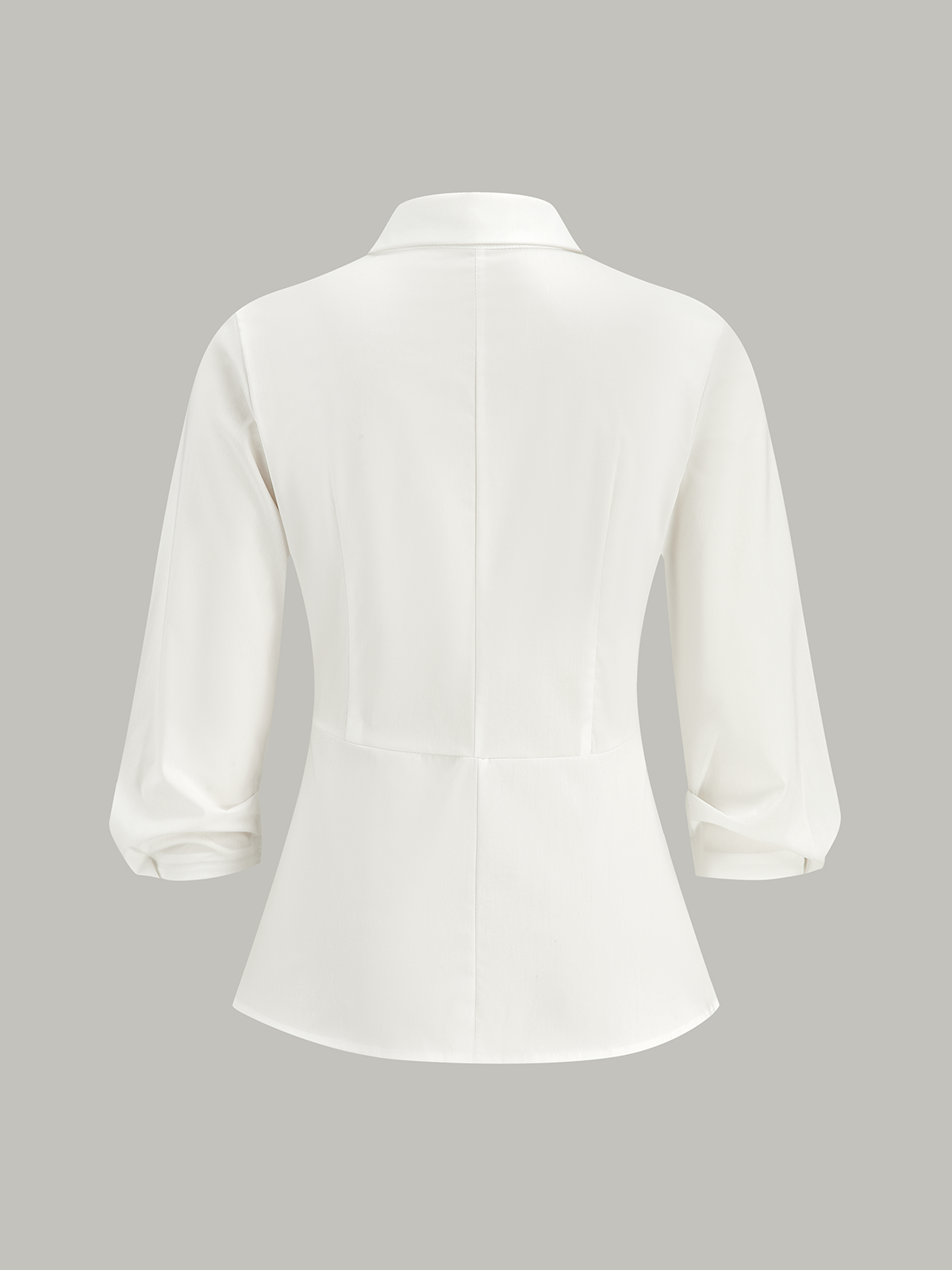 Metal Tokalı Asimetrik Sarma Gömlek