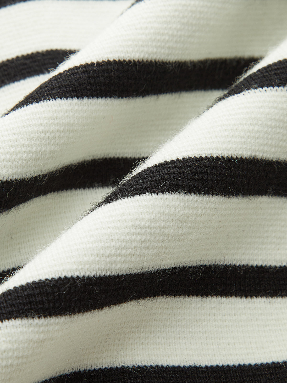 Kablo Örgü Kenarlı Çizgili Yelek