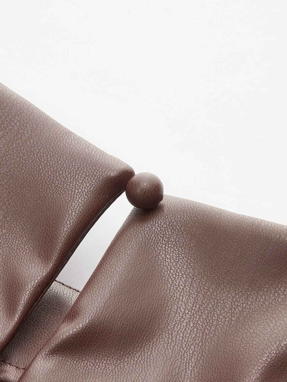 PU Deri Büzgülü Asimetrik Atlet