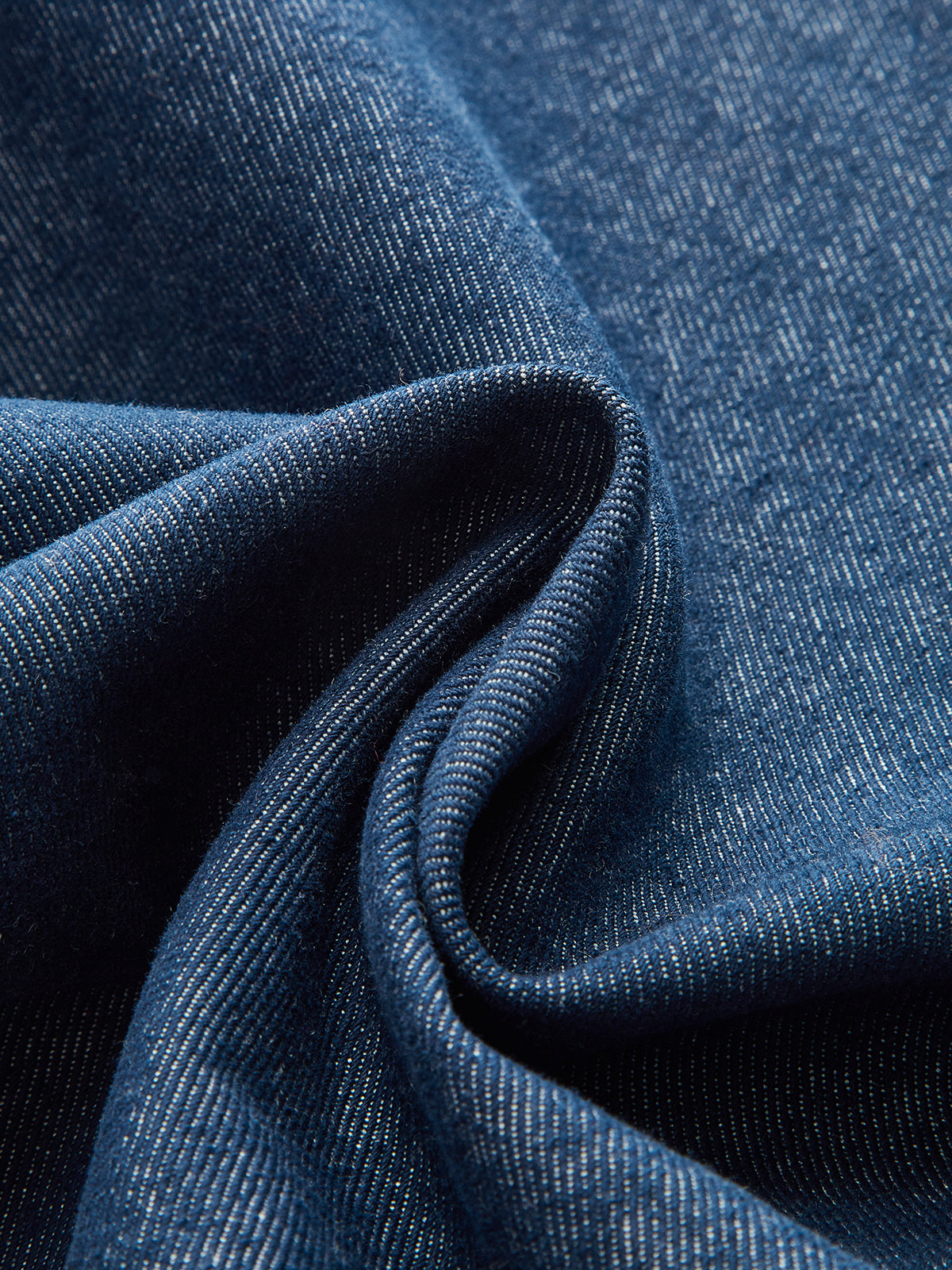 Metal Düğmeli Süet Yaka Kot Ceket