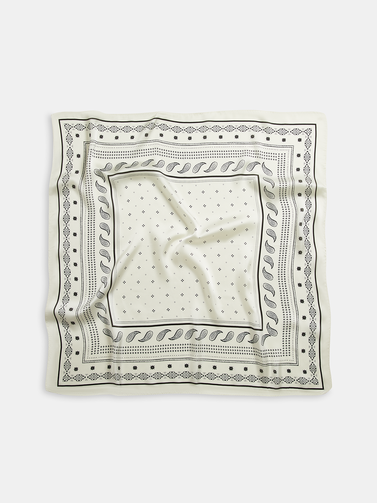 Paisley Desenli Kare Eşarp