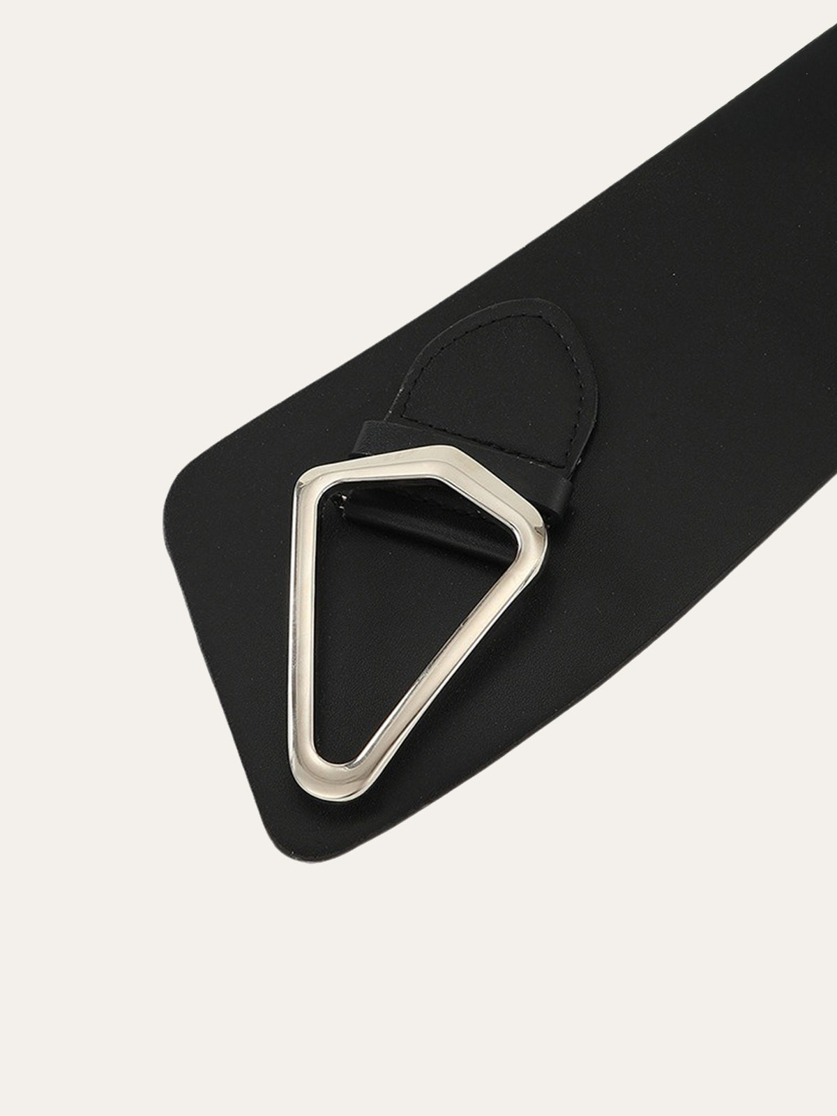 Üçgen Tokalı Düzensiz Geniş Kemer