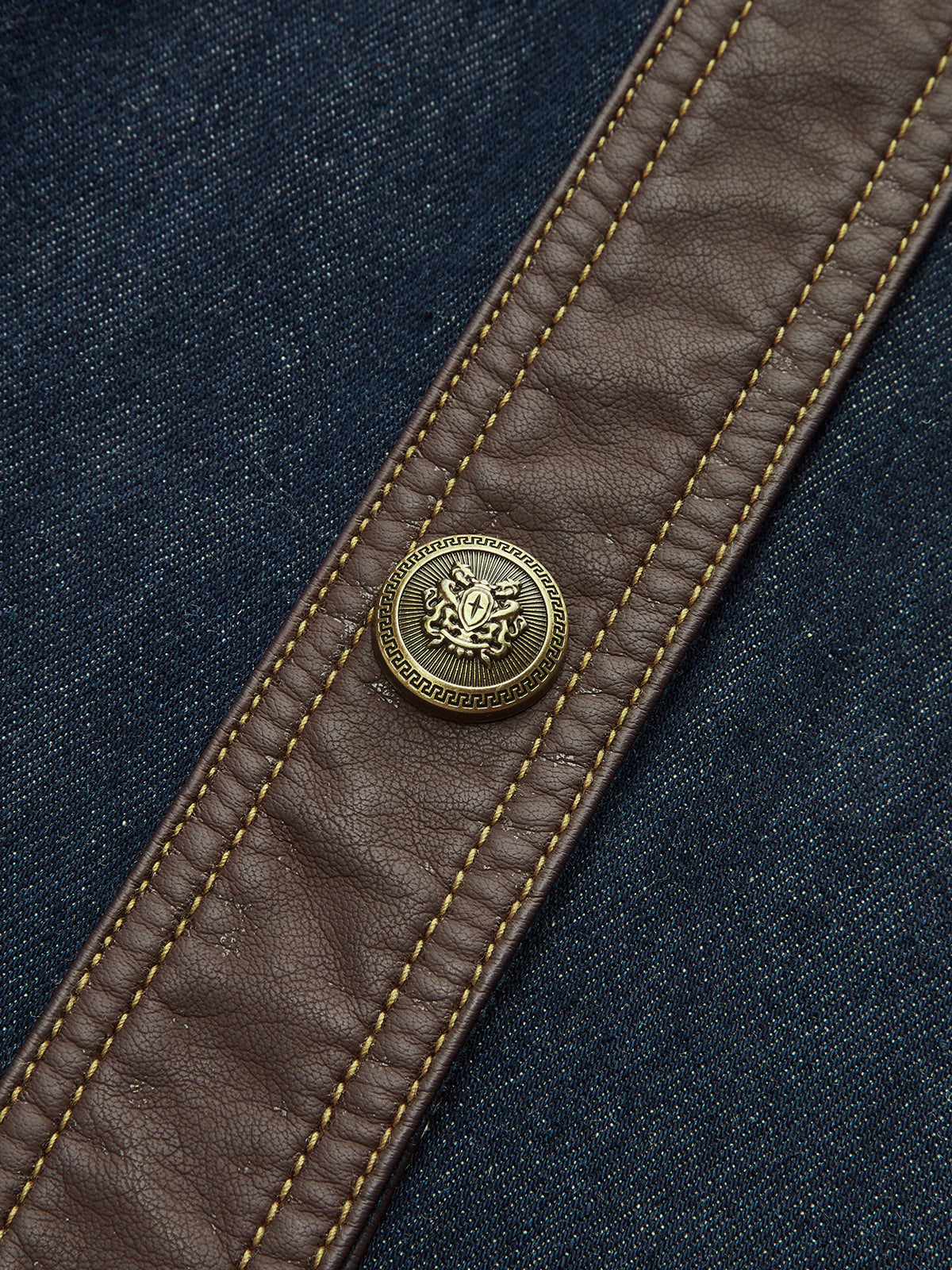 Kontrast Kesim Kot Kolsuz Mini Elbise