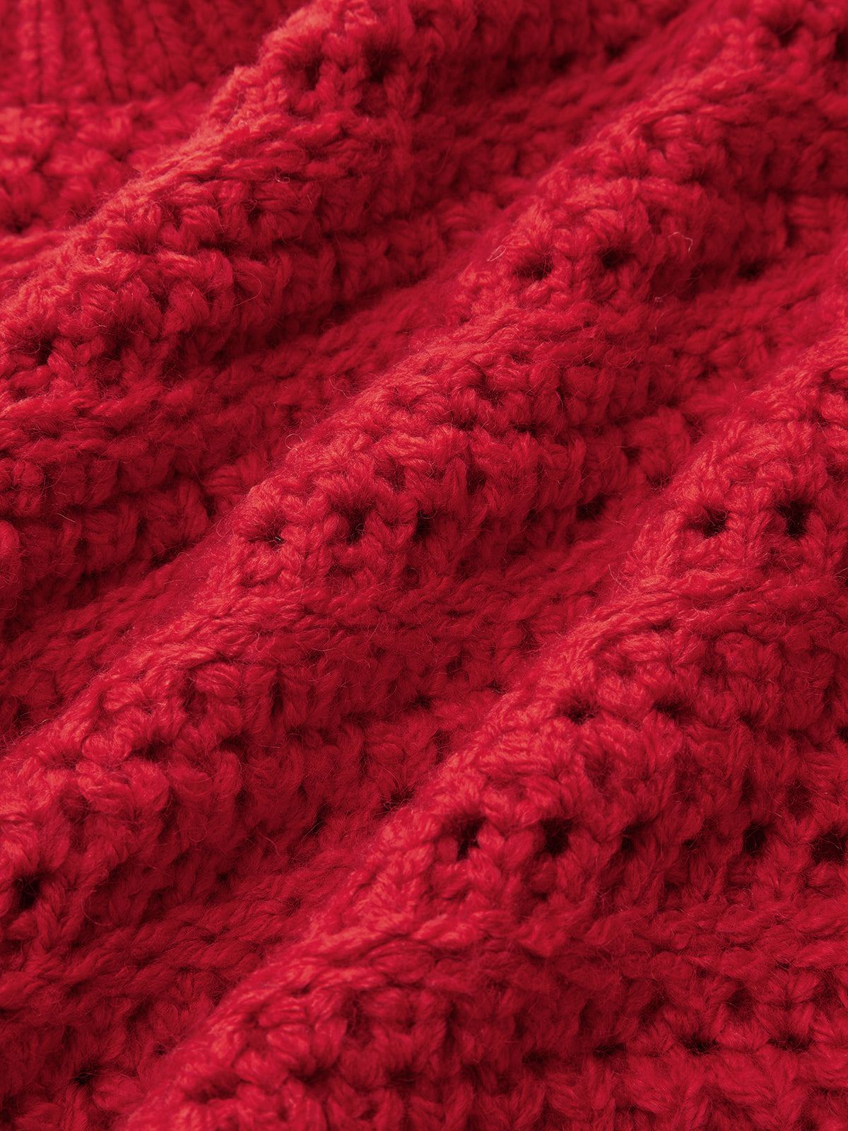 Saçaklı Etek Ucu Tığ Örgü Kazak