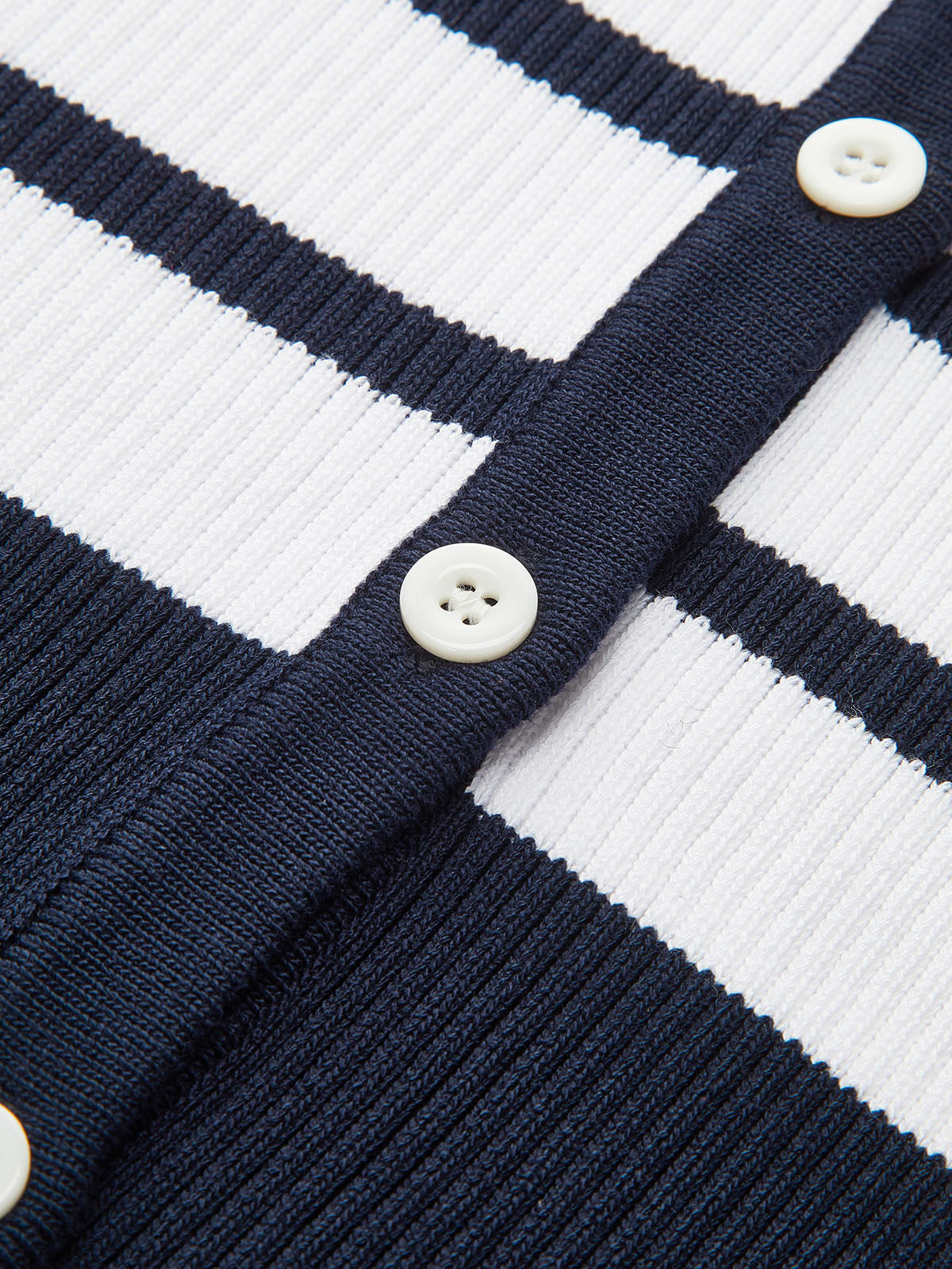 Çizgili Ribana Örgü Hırka