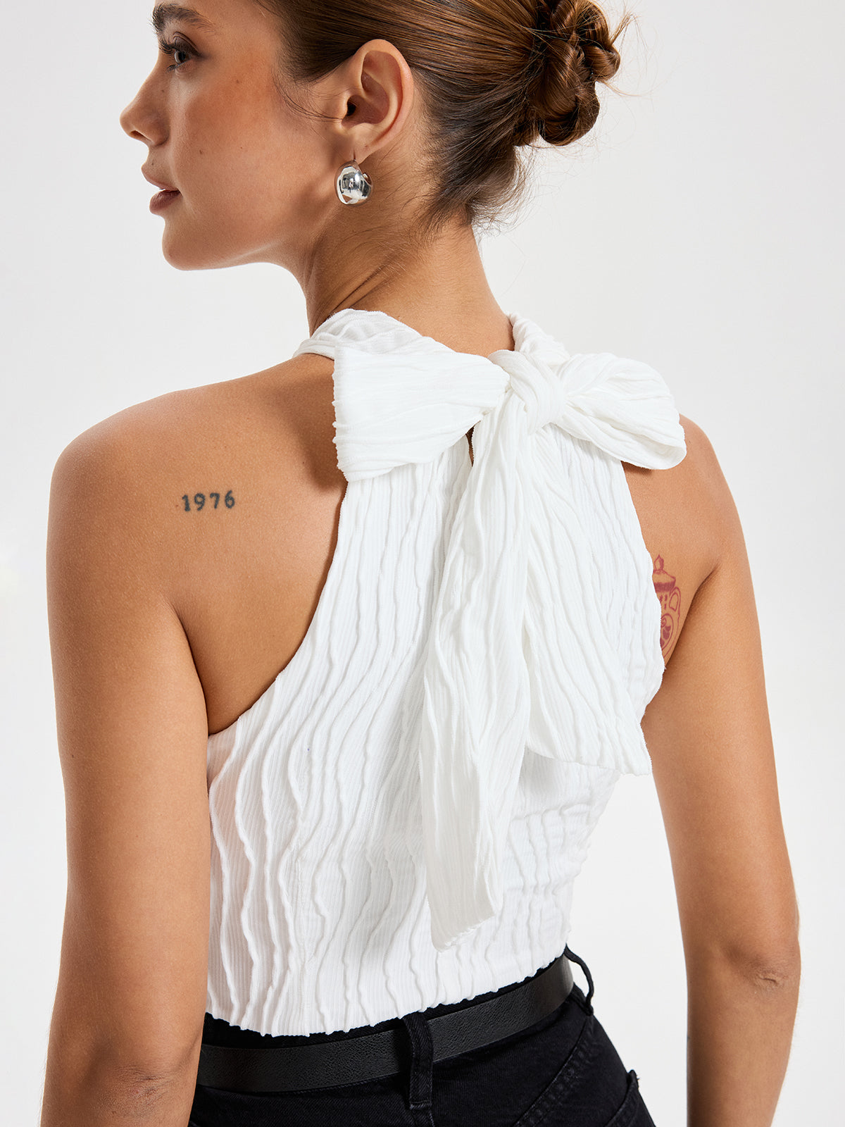 Dokulu Çapraz Askılı Üst