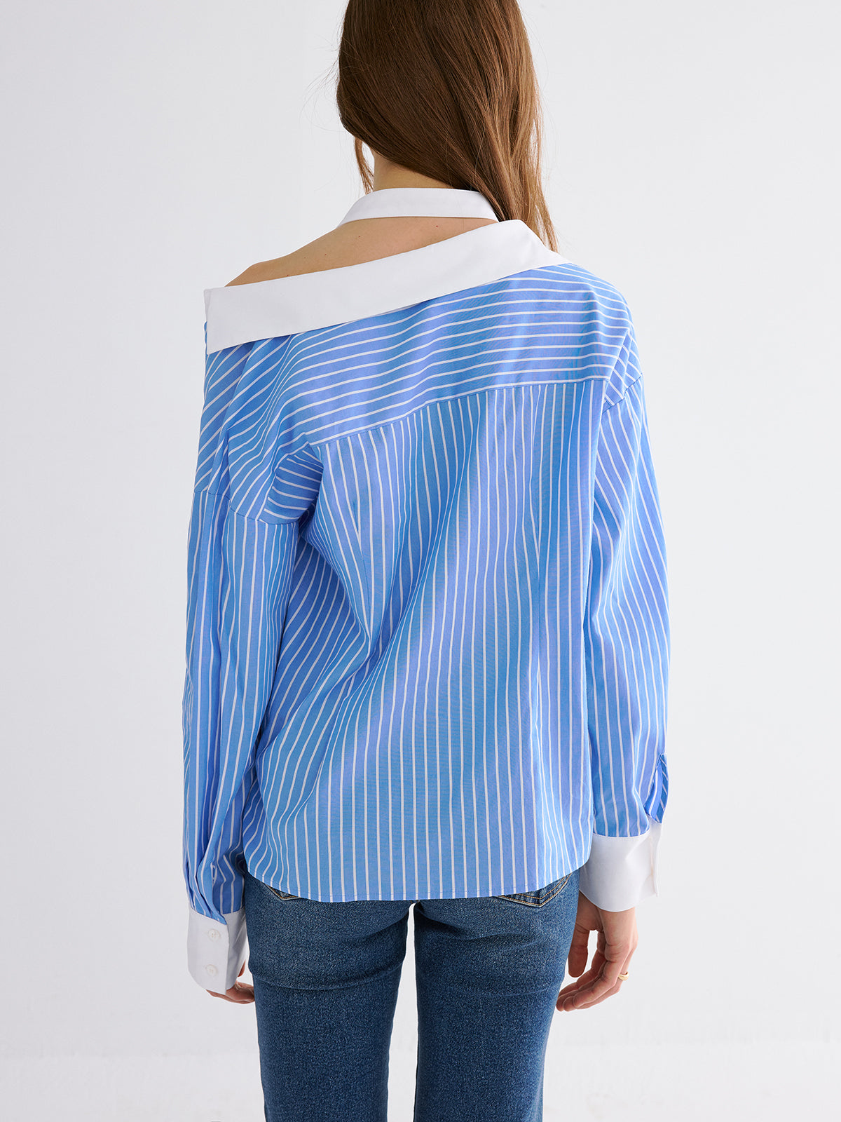 Çizgili Yakalı Gömlek