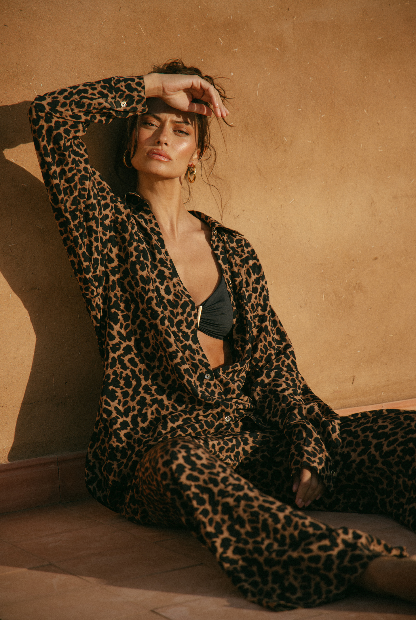 St Barts Gömlek - Leopar Desen