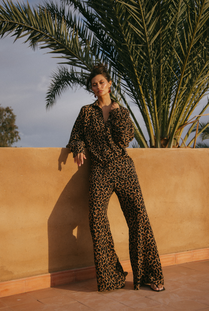St Barts Gömlek - Leopar Desen