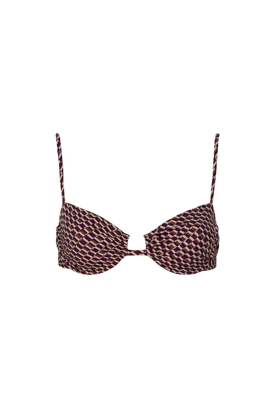 Aruba Bikini Üstü - Vintage Geo Desen Desen Desen