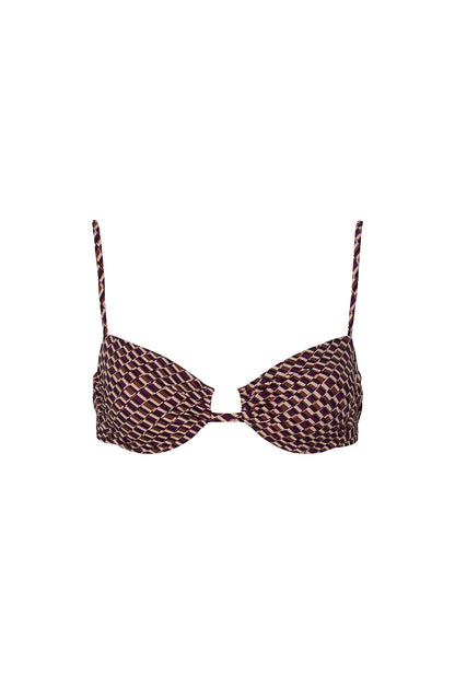Aruba Bikini Üstü - Vintage Geo Desen Desen Desen
