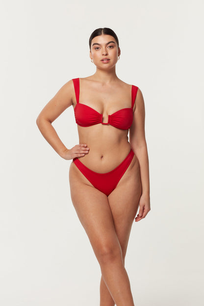 Cannes Bikini Üstü - Kırmızı