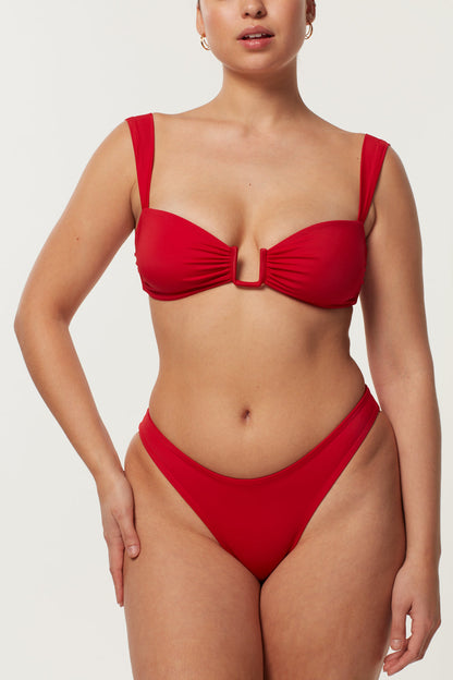 Cannes Bikini Üstü - Kırmızı