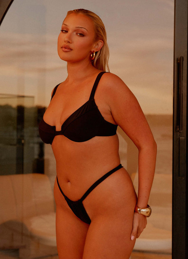 Airlie Balconette Bikini Üstü - Siyah
