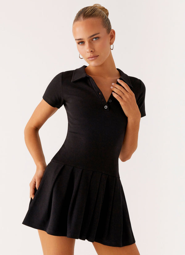 Alondra Mini Elbise - Siyah