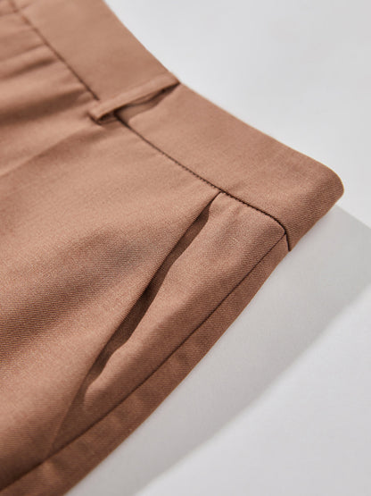 Yüksek Bel Kısa Dar Paça Düz Paça Pantolon